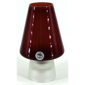 Per Lütken for Holmegaard. A rare 16 cm "Hygge" lamps for candles in red